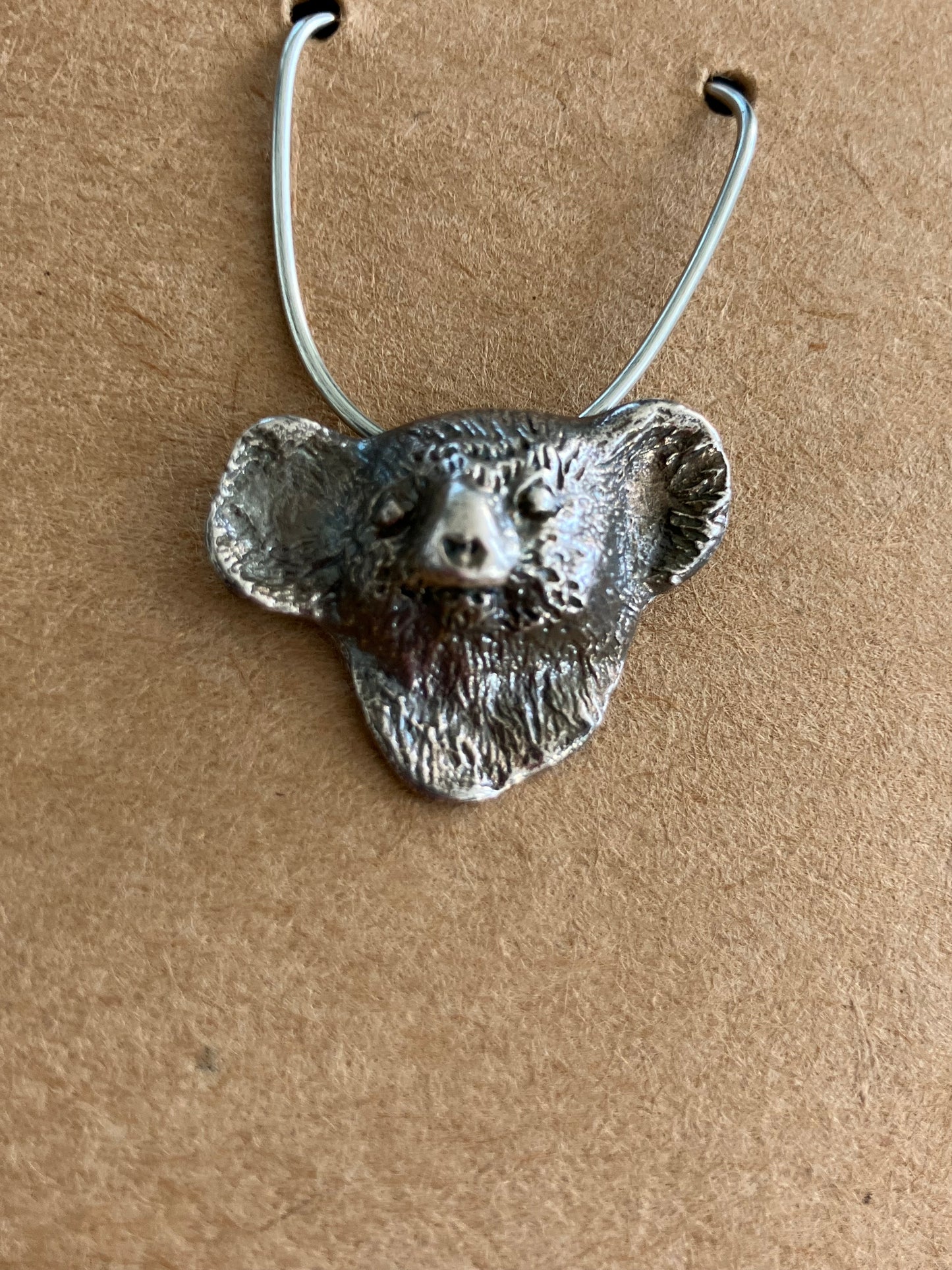 Small Sterling Silver Koala Pendant
