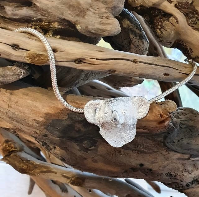 Silver Koala Pendant Large