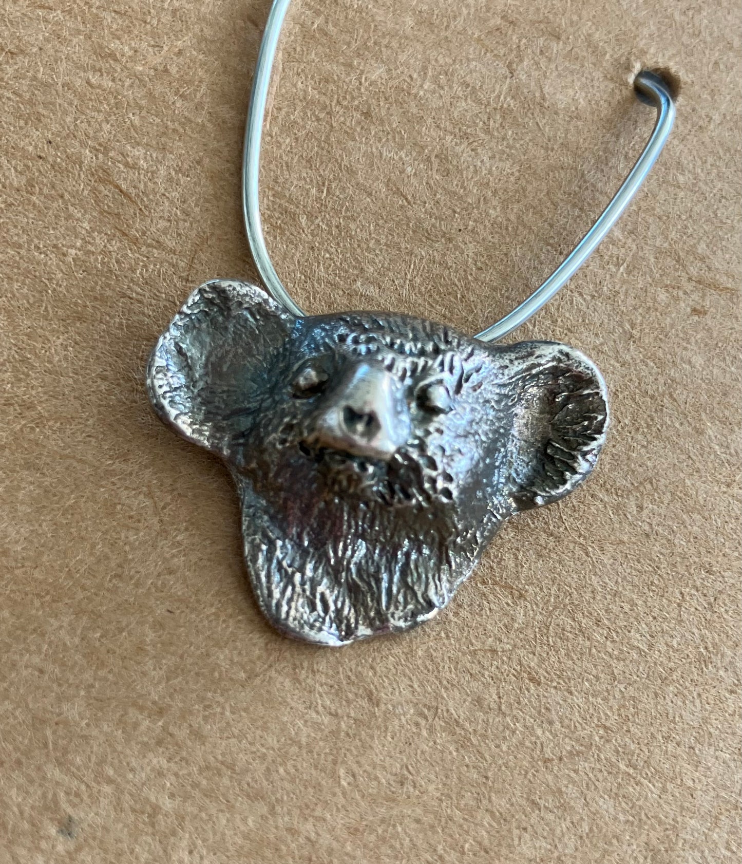 Silver Koala Pendant Large