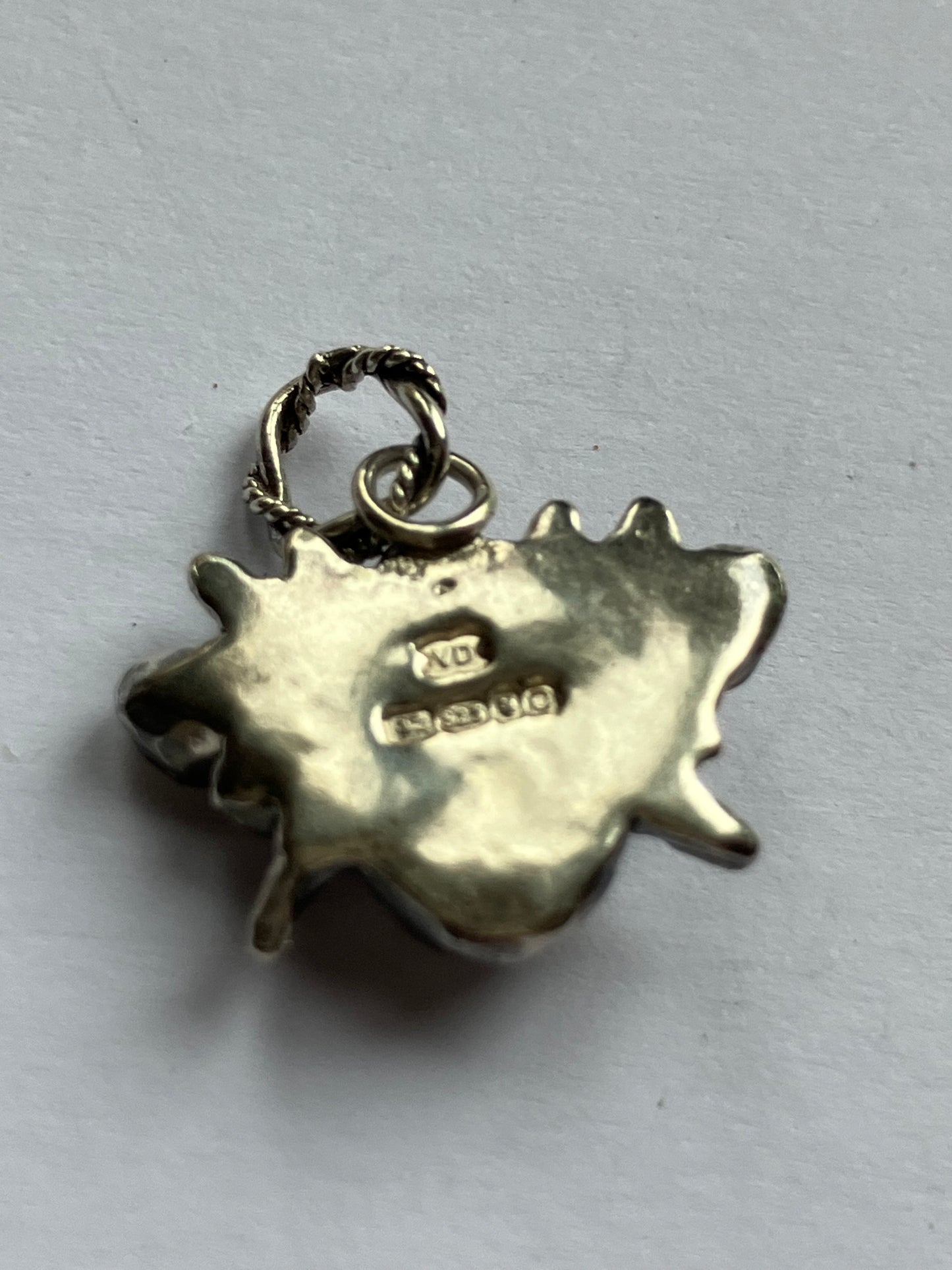 Large Oxidised Silver Bee Charm