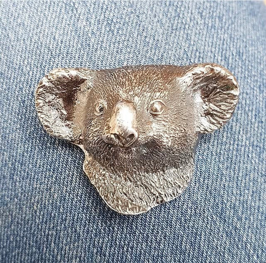 Silver Koala Pendant Large