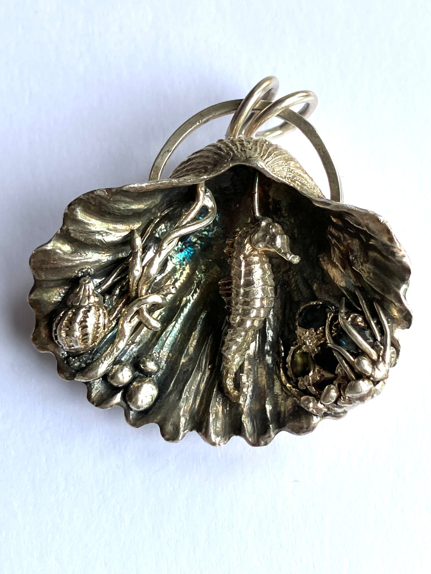 Under The Sea Large Seashell Pendant