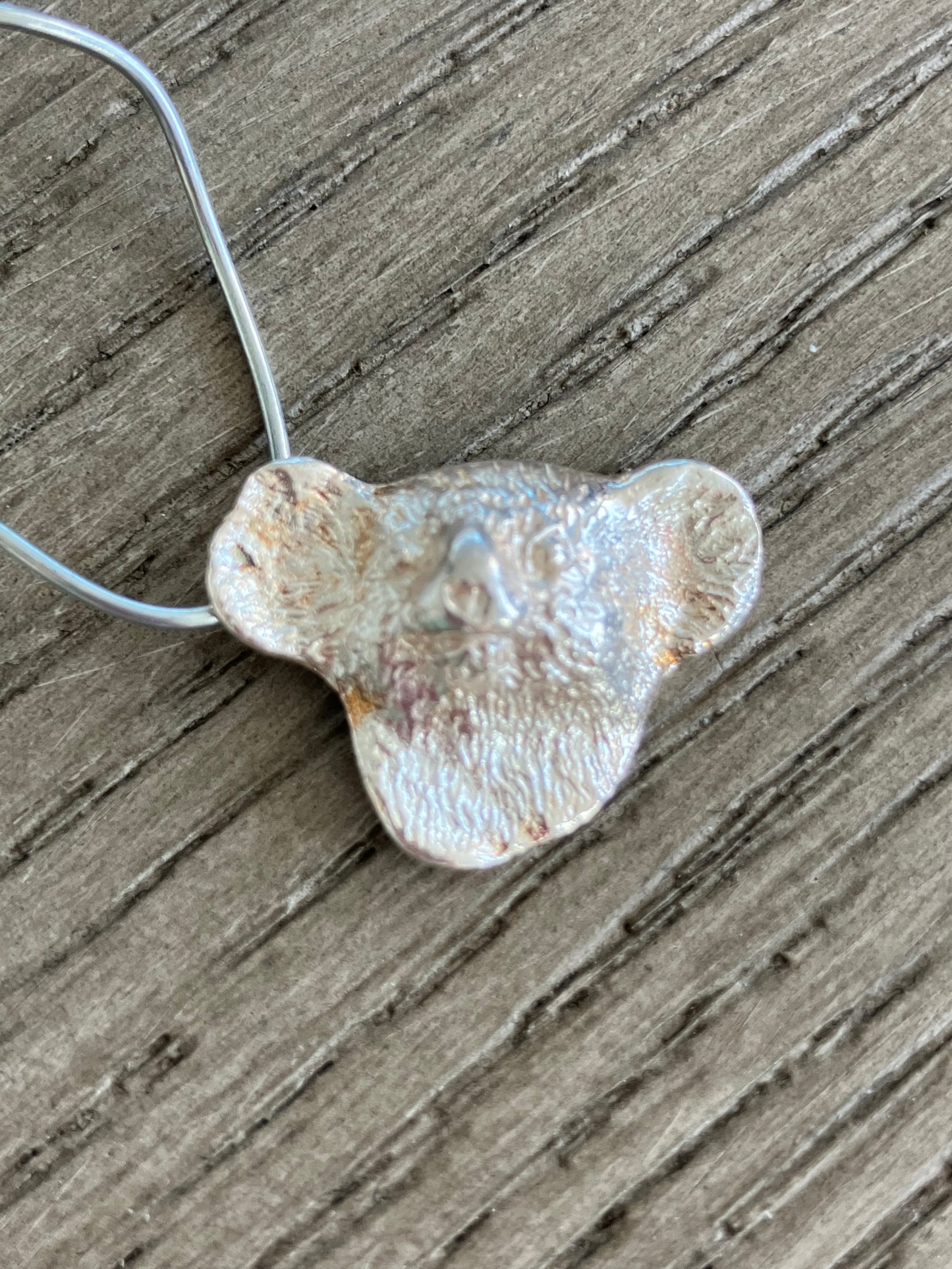 Small Sterling Silver Koala Pendant