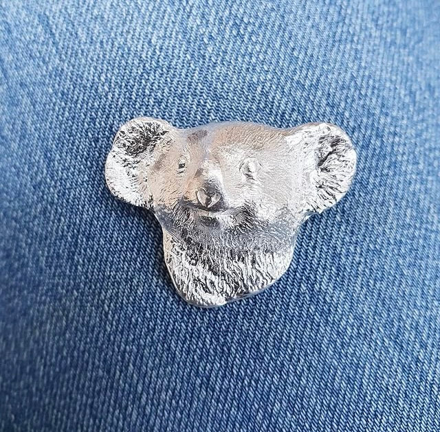Silver Koala Pendant Large