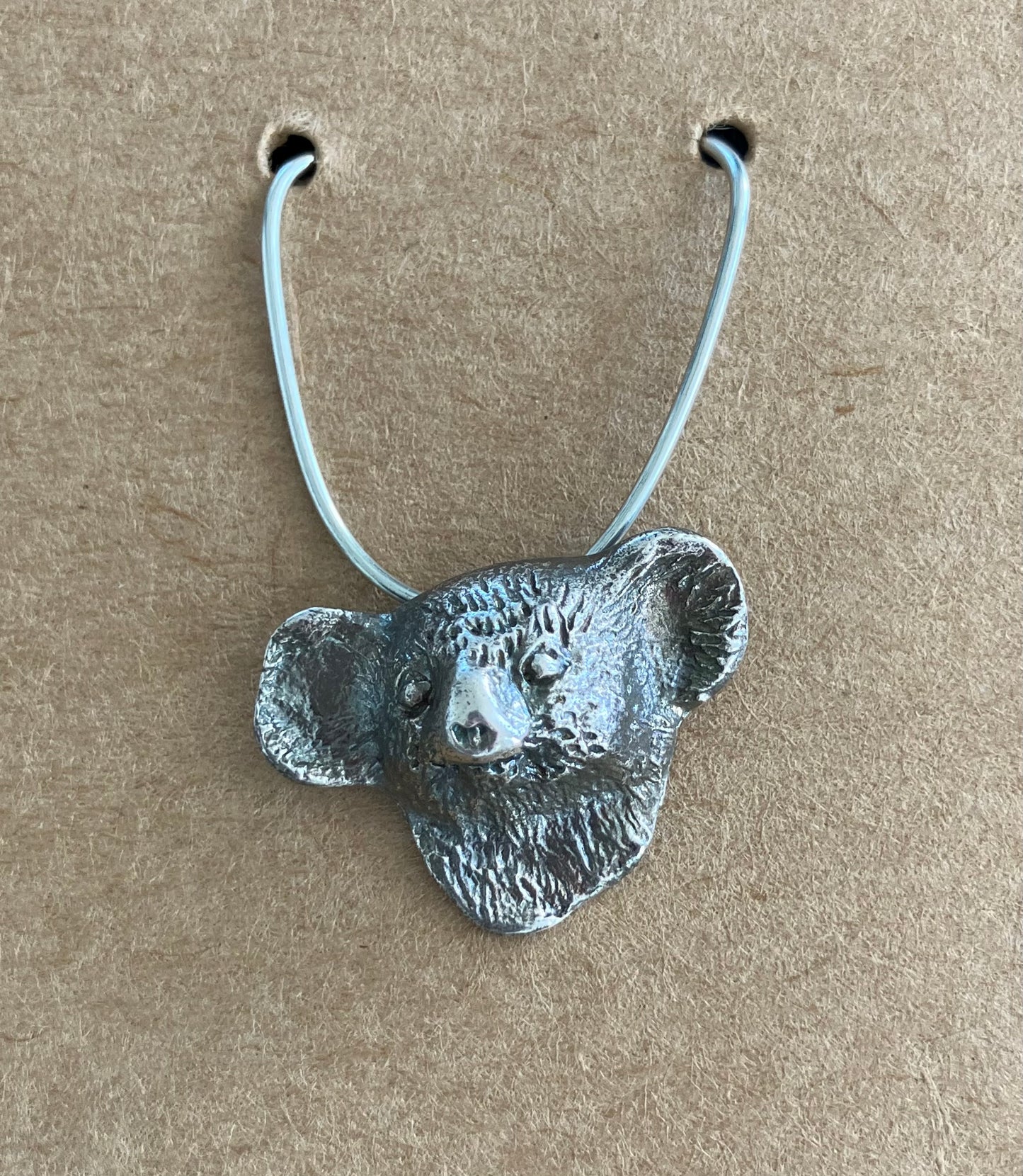 Silver Koala Pendant Large
