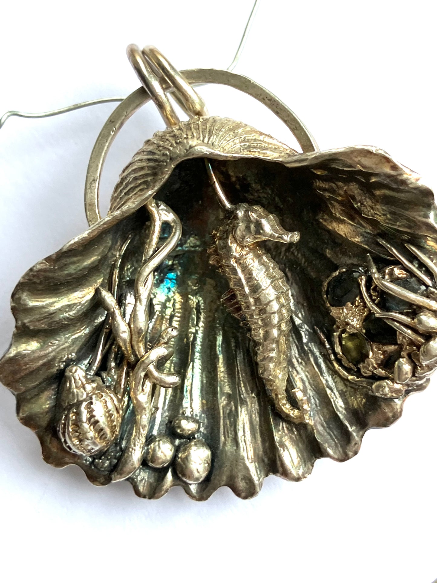 Under The Sea Large Seashell Pendant
