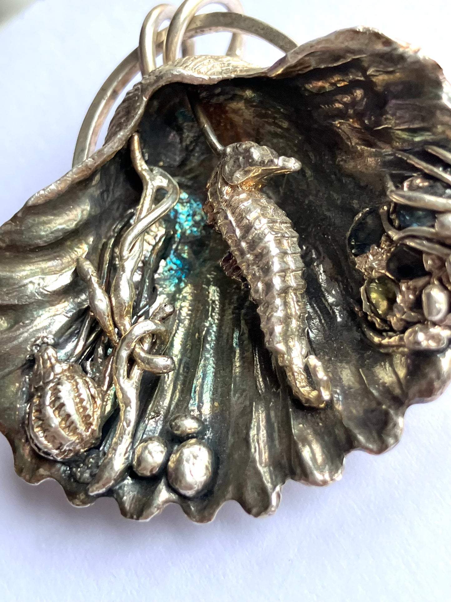 Under The Sea Large Seashell Pendant