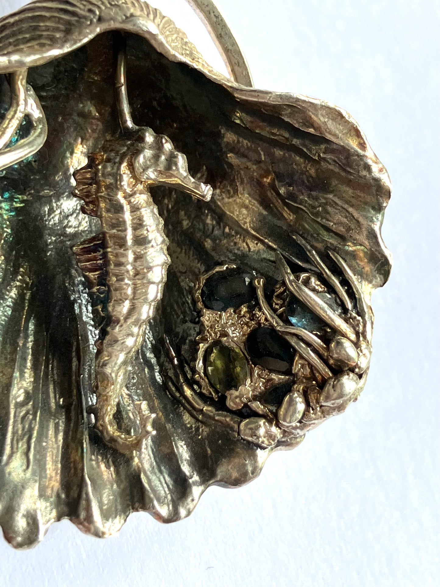 Under The Sea Large Seashell Pendant