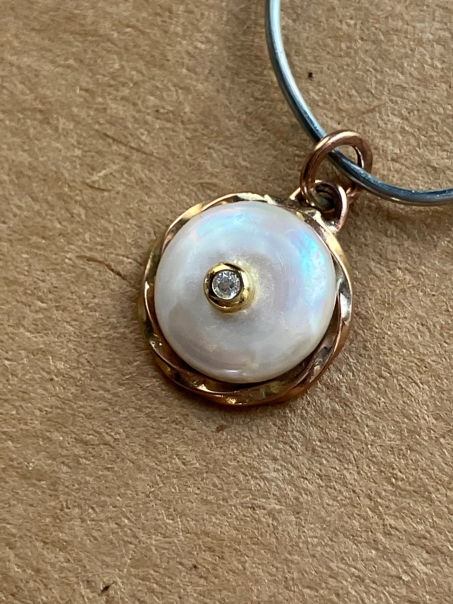Pearl Silver & Gold Pendant