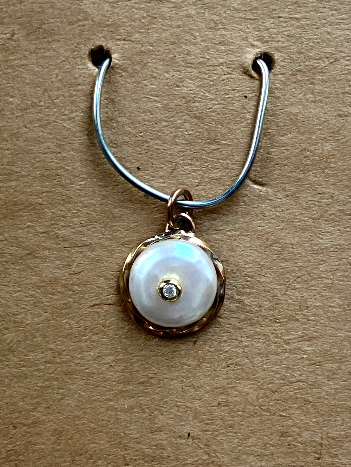 Pearl Silver & Gold Pendant