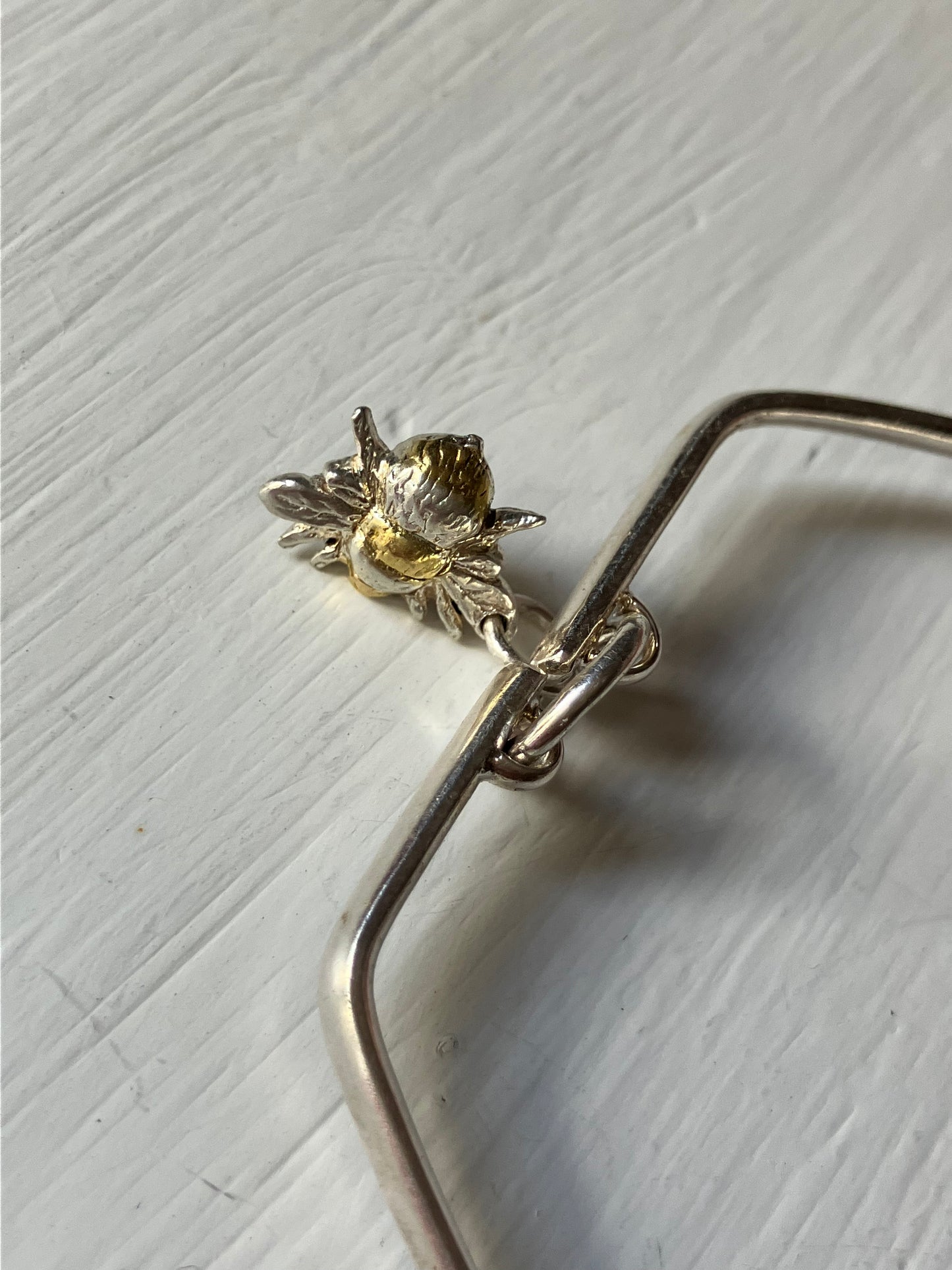 Silver Bee Bangle