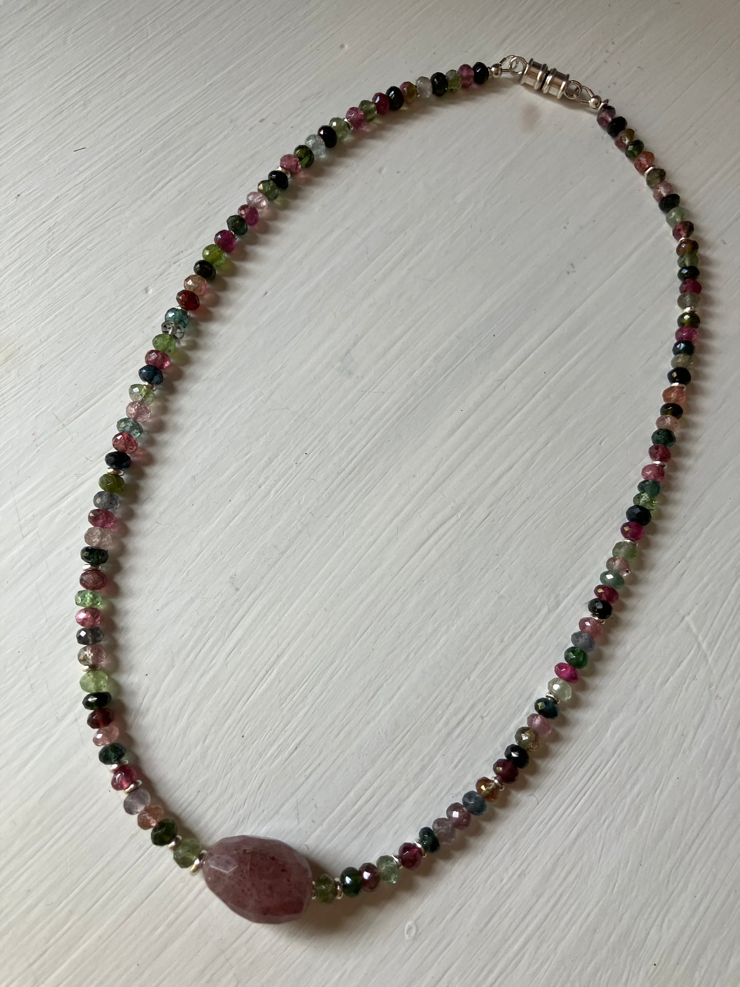 Bead & Silver Nevklace