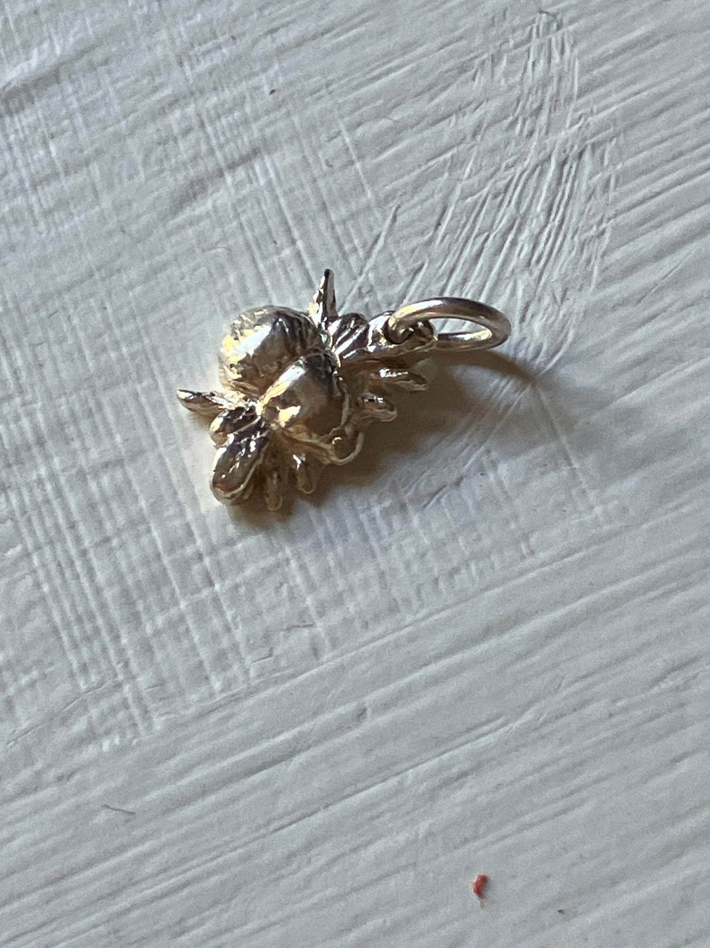 Small Silver Bee Charm