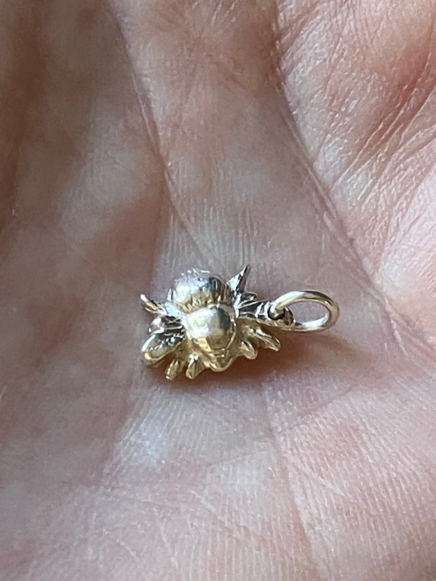 Small Silver Bee Charm