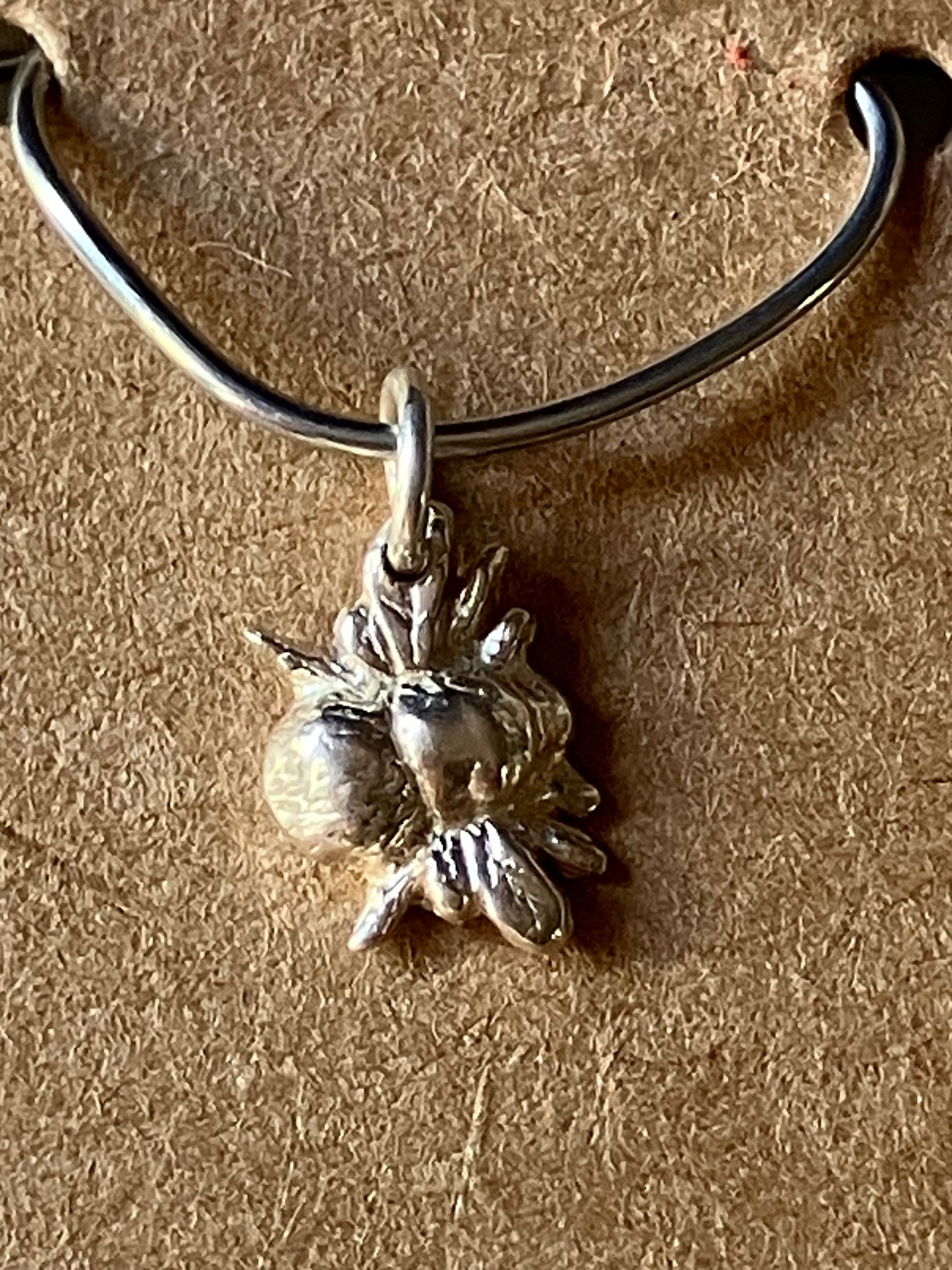 Small Silver Bee Charm