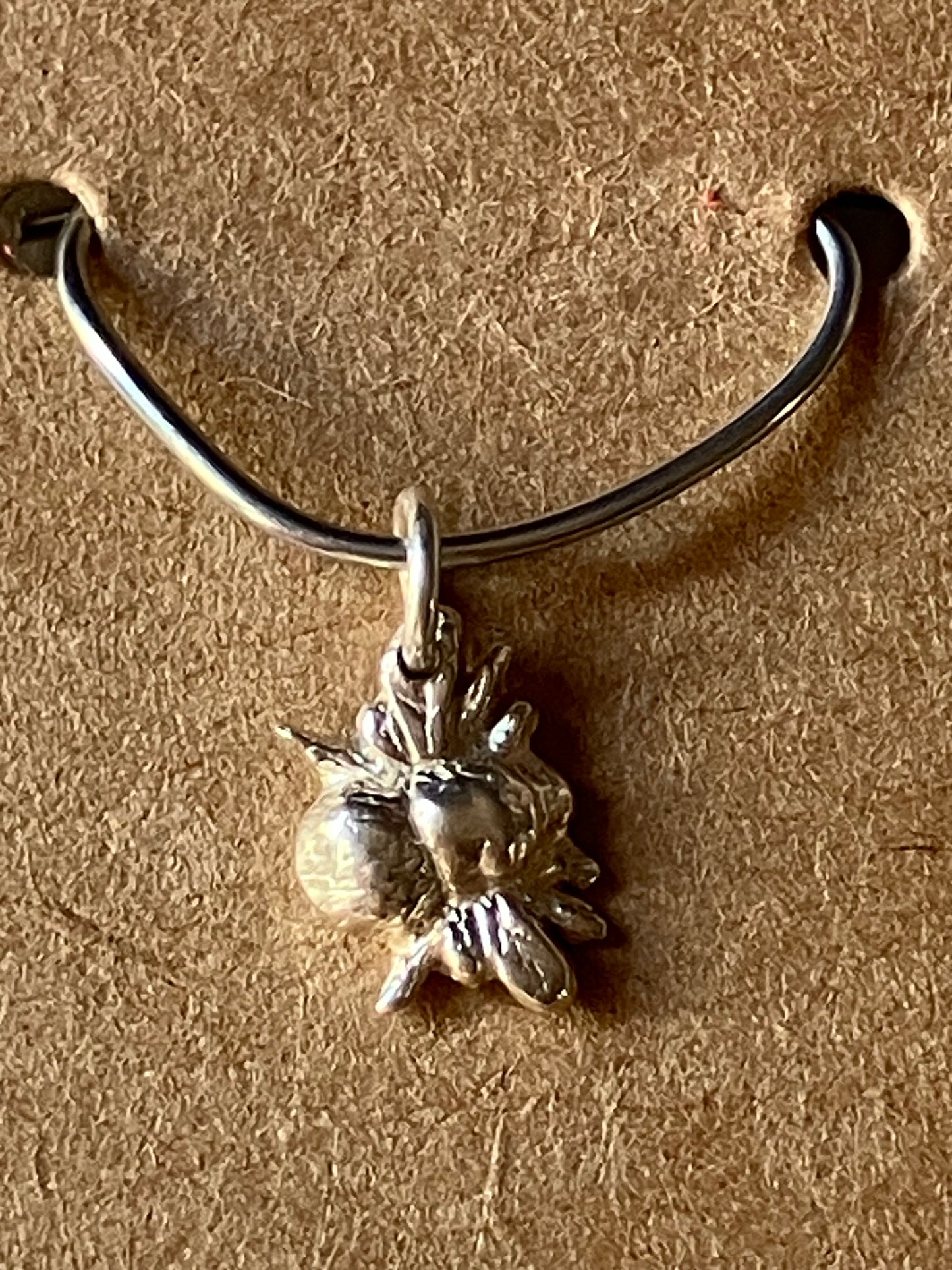Small Silver Bee Charm