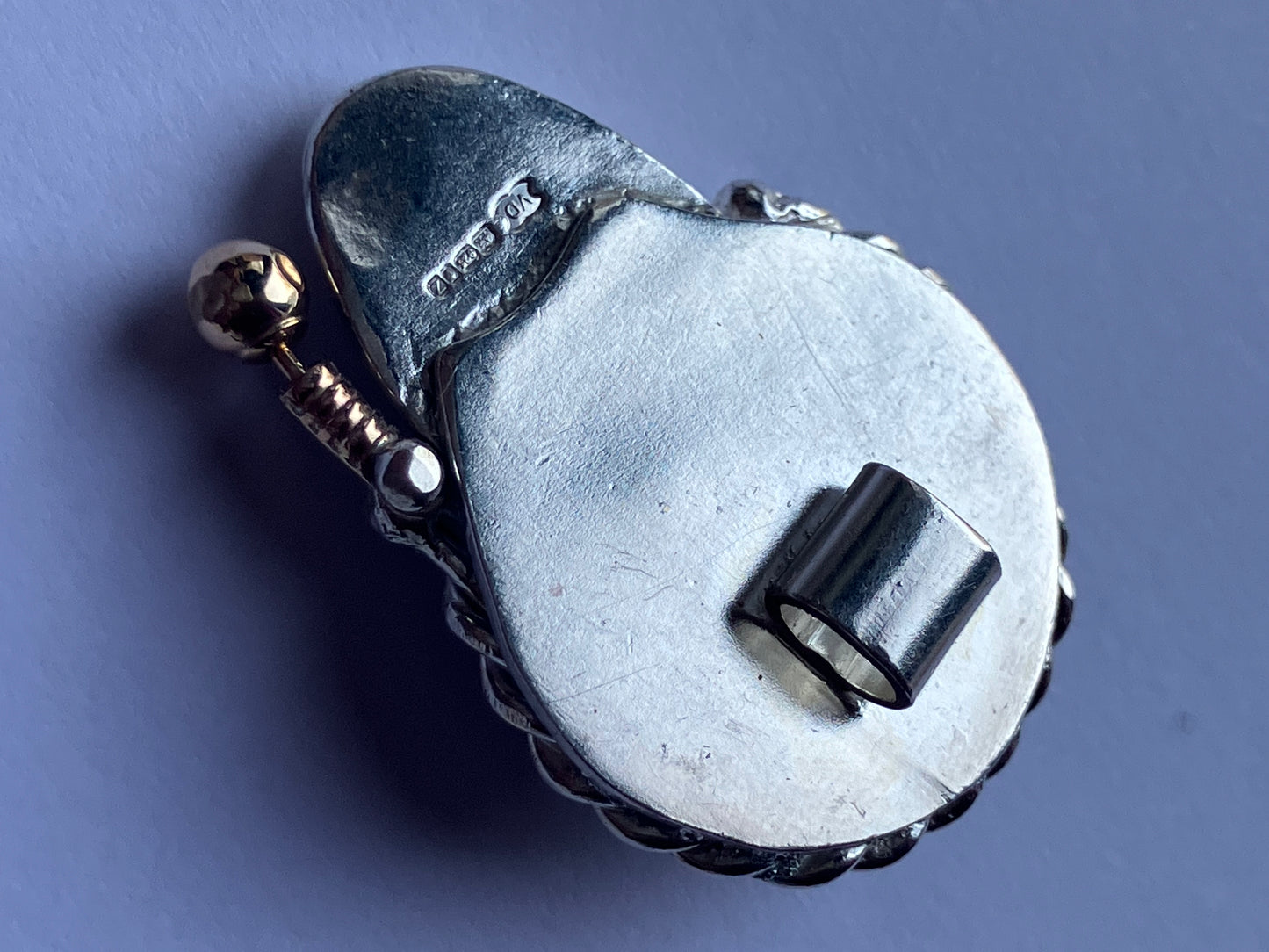 Face Pendant with Green Hair