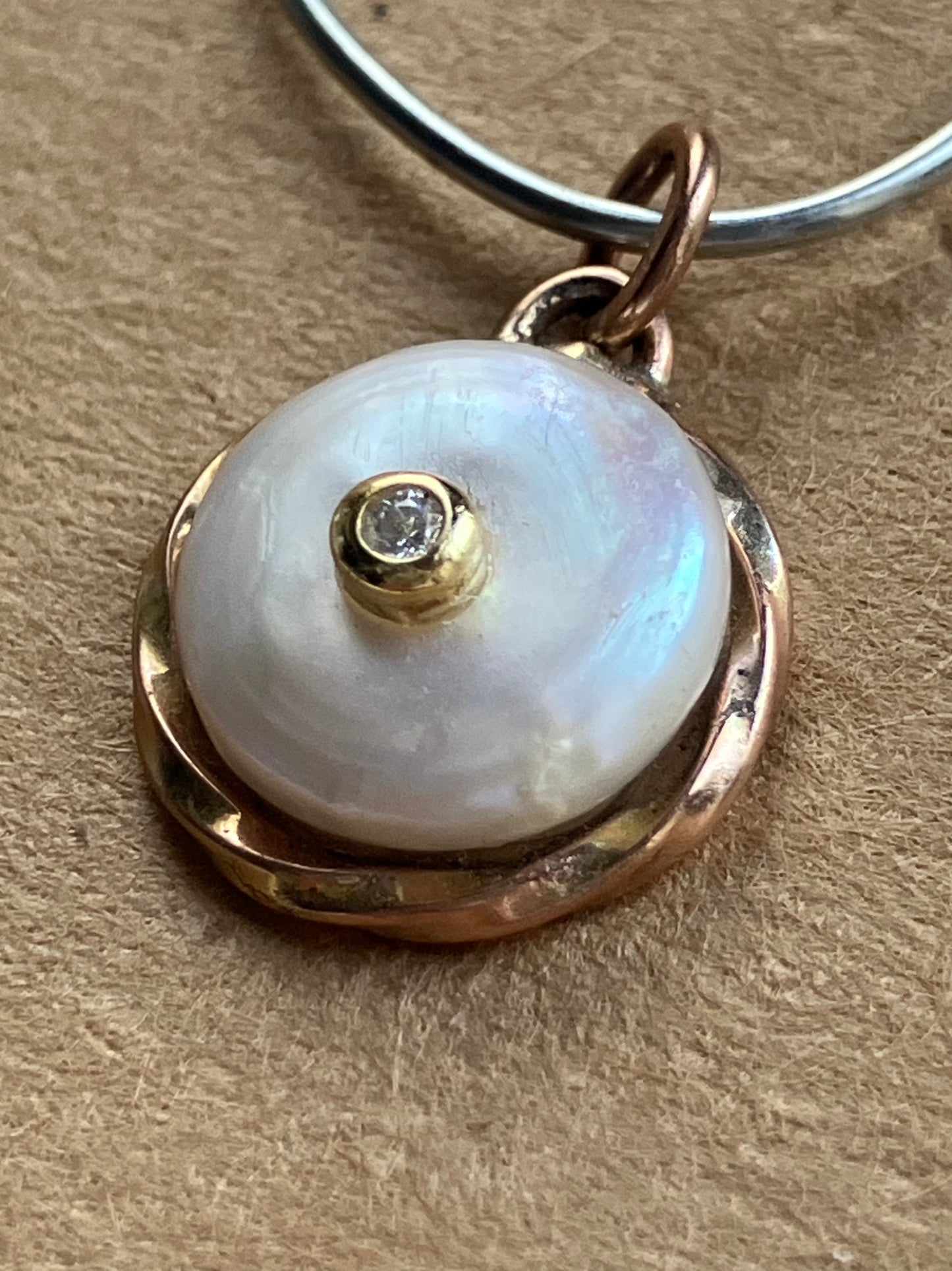 Pearl Silver & Gold Pendant