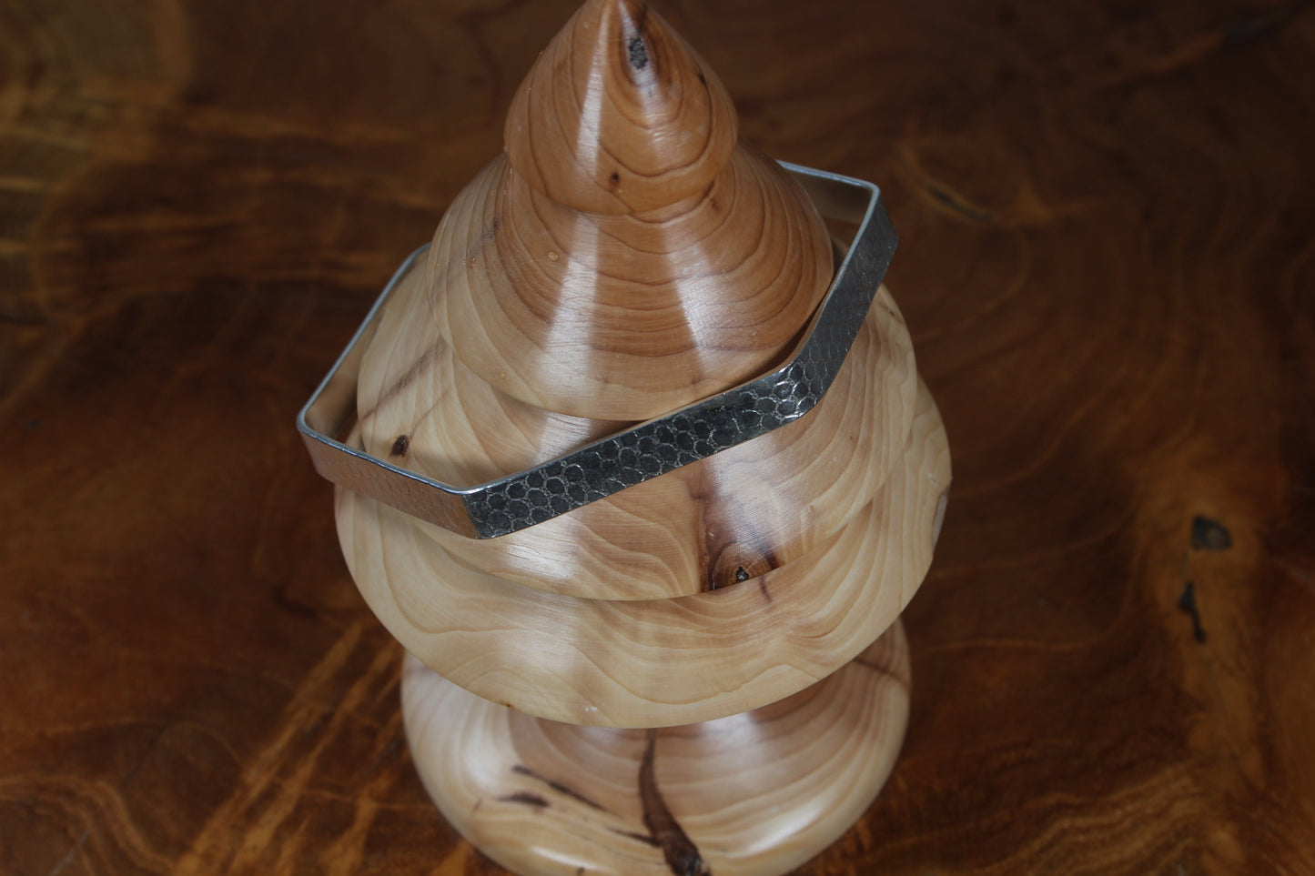 Hexagonal Silver Bangle (7mm)