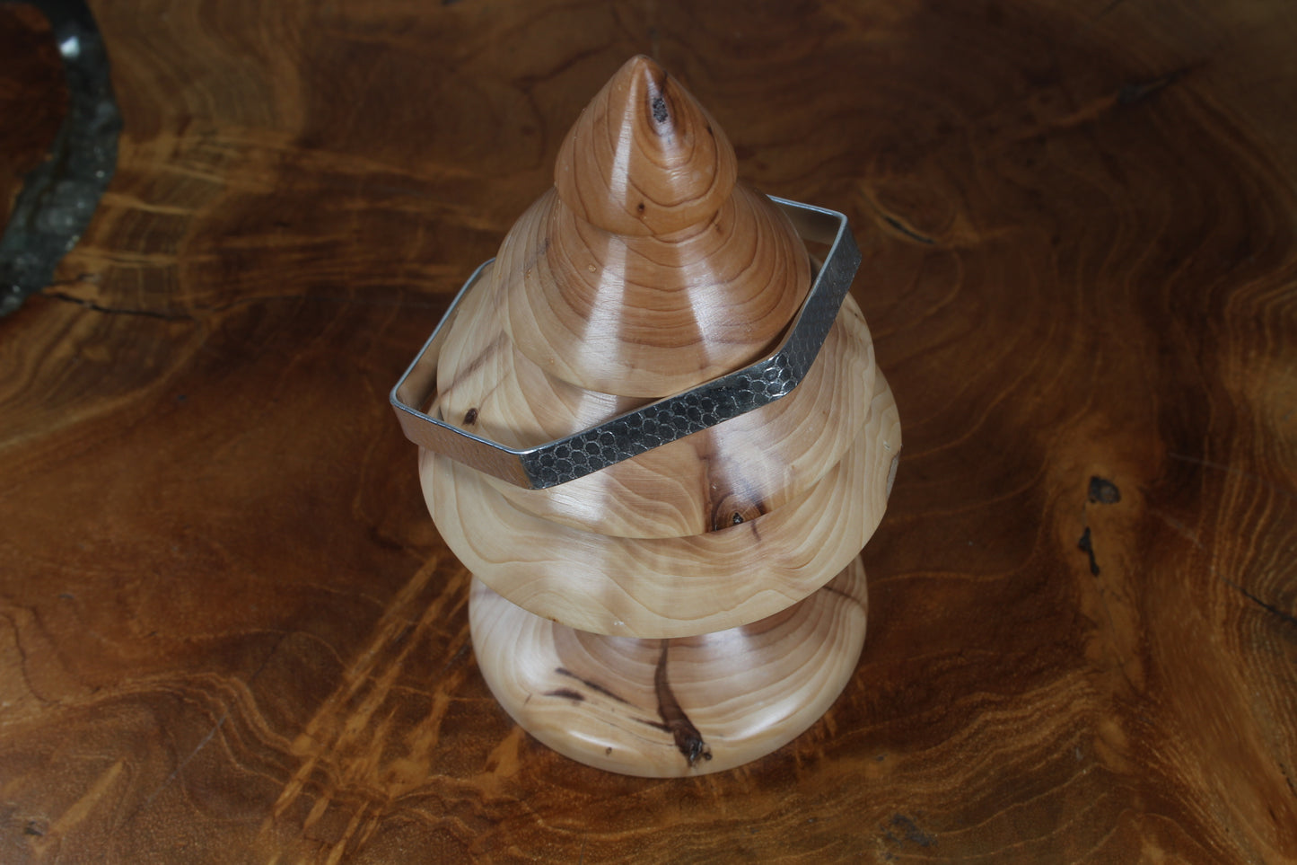 Hexagonal Silver Bangle (7mm)