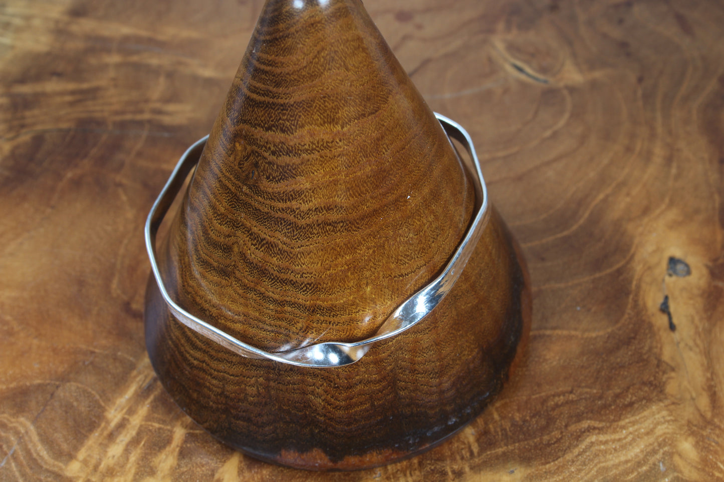 Silver Bangle with Twist