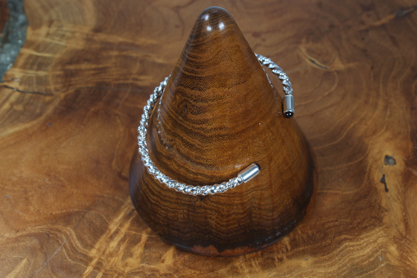 Silver Textured Bangle