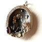 Large Silver Sea Scene Pendant with Tormaline & Rose Cut Diamond