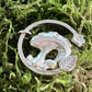 Silver Toadstool & Flower Pendant