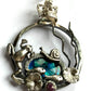 Frog Prince Pendant with Snail & Fish