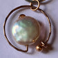 Rose Gold Circle Pearl Pendant