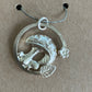 Silver Toadstool & Flower Pendant
