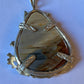Owl, oak tree and diamond pendant