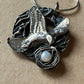 Eagle & Nest Pendant in Oxidised Silver