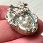 Silver Bird Nest Pendant With Resin & Pearl
