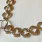 Chunky Silver Necklace with Pearl Pendant