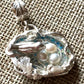 Silver Bird Nest Pendant With Resin & Pearl