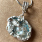 Silver Bird Nest Pendant With Resin & Pearl