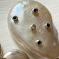 Chunky Silver Necklace with Pearl Pendant