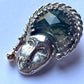 Face Pendant with Green Hair