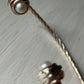 Silver & Pearl Twist Bangle