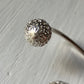 Silver Bangle with Flower Balls