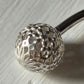 Silver Bangle with Flower Balls