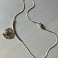 Pearl on wire pendant necklace