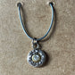 Gold Silver & Diamond Circle Pendant