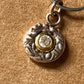 Gold Silver & Diamond Circle Pendant