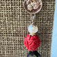 Laboradite, Rose and Coin Drop Earrings