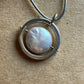 Pearl Silver Spinning Pendant