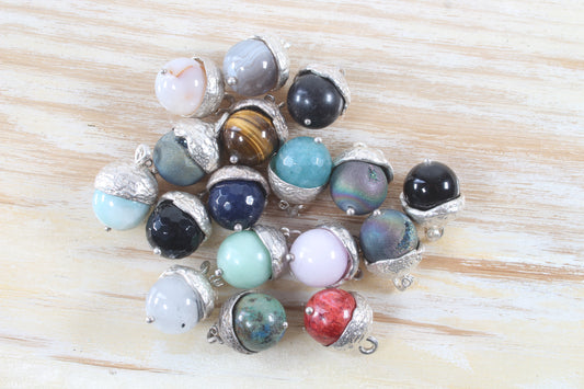 Acorn Charm (14mm) in assorted colours