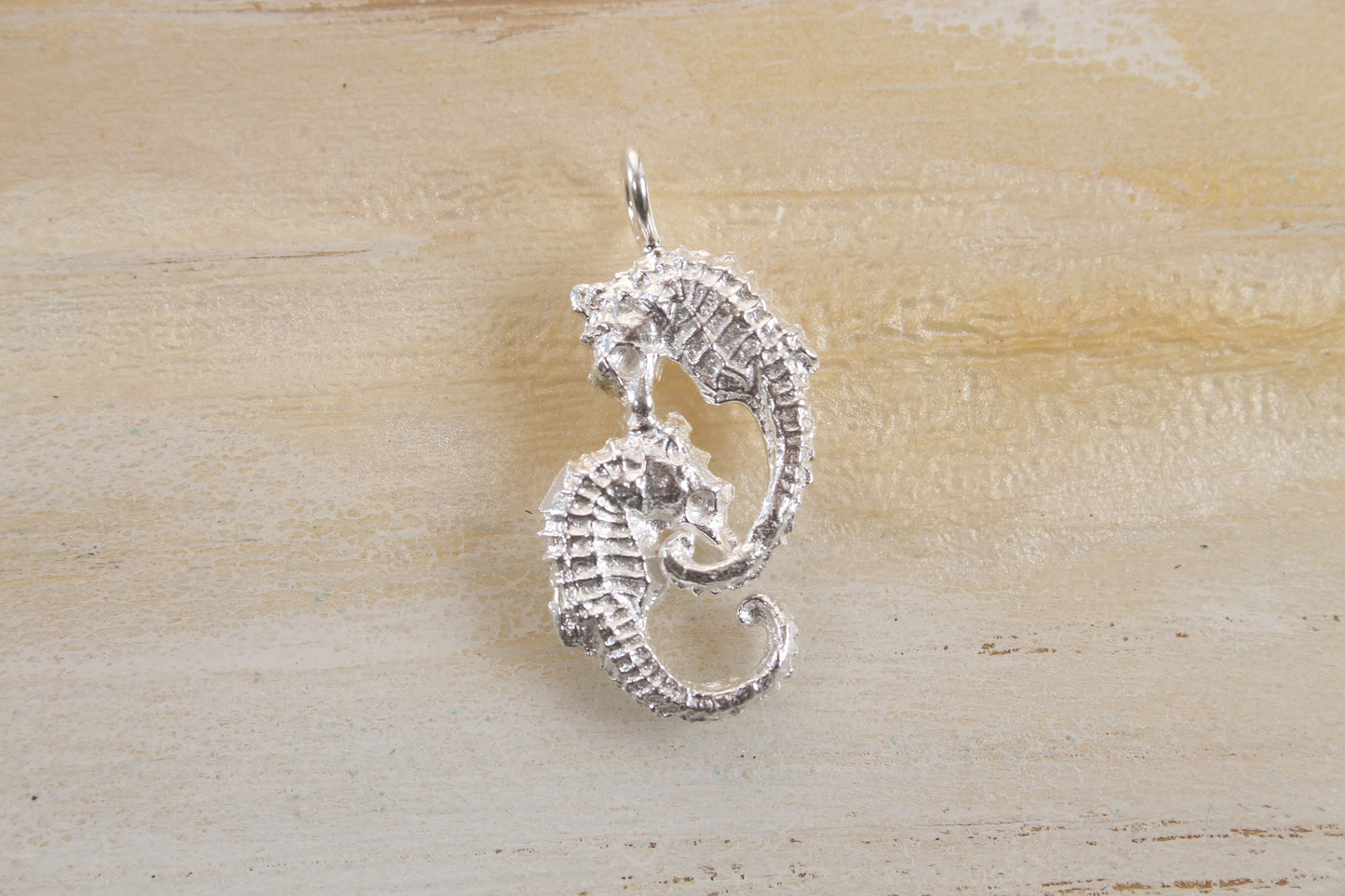 Stacked Seahorse Silver pendant